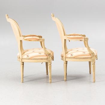 Soffgrupp, 3 delar, gustaviansk stil, 1900-talets första hälft.