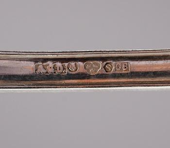 BESTICK, 12 delar, silver, svenska stämplar 1920-tal. Vikt ca 546 gram.
