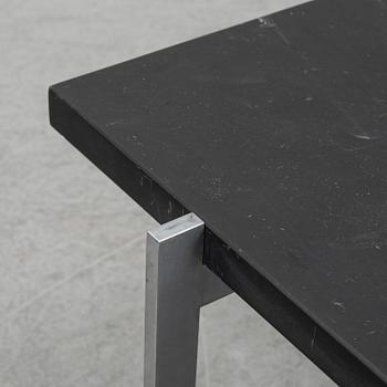 Poul Kjaerholm, a 'PK-61' slate and steel coffee table, E Kold Christensen, Denmark 1960-70's.