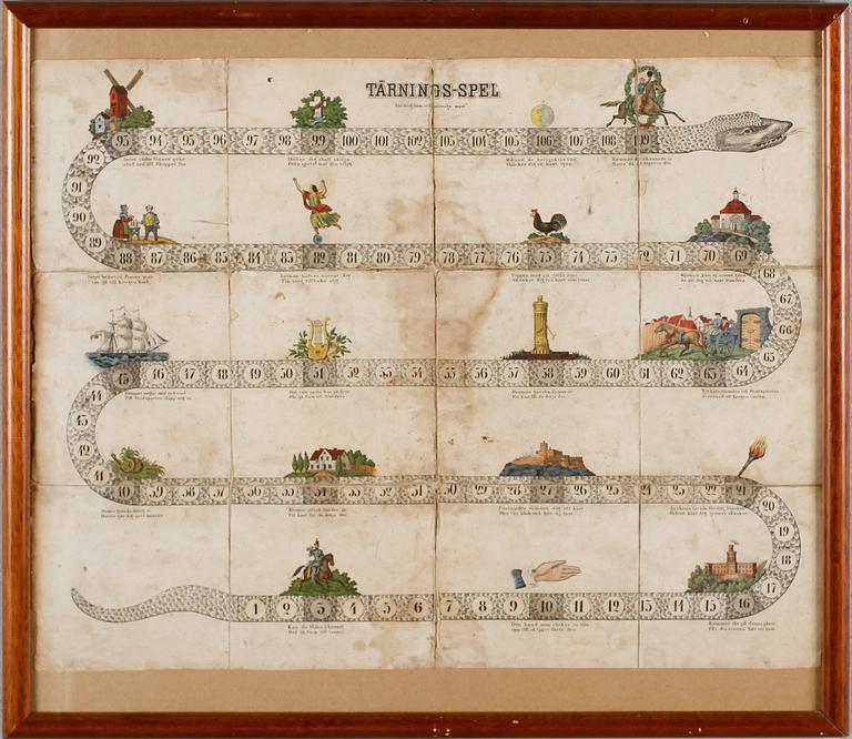 HANDKOLORERAD GRAVYR, 1800-tal.