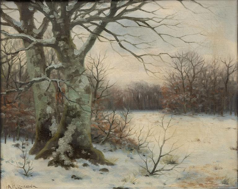 Arvid Mauritz Lindström, Winter Landscape.