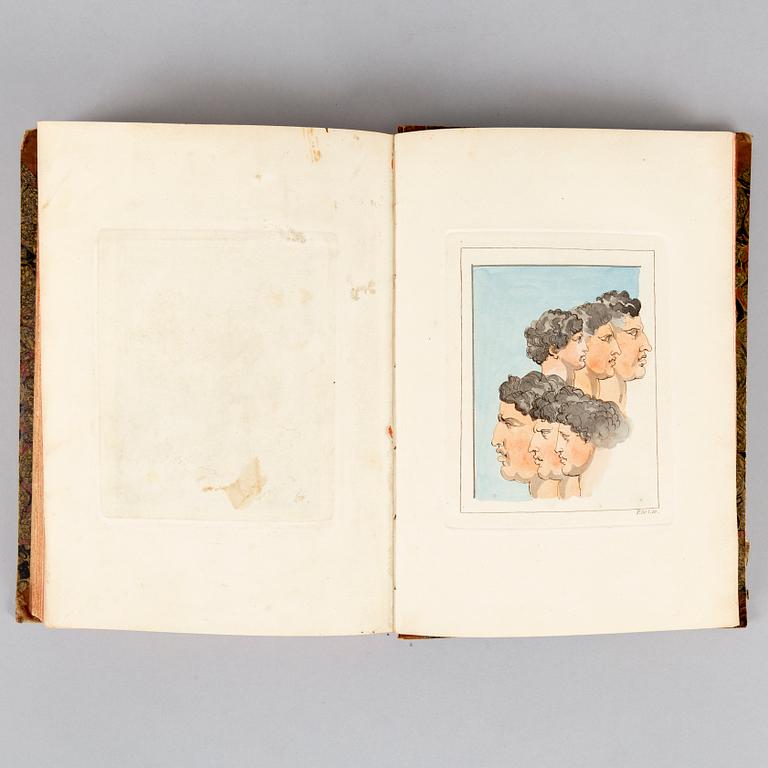 ”Resa til Italien”, med 38 handkolorerade planscher.