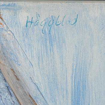 Karl-Erik Häggblad, blandteknik på papper/duk, signerad.
