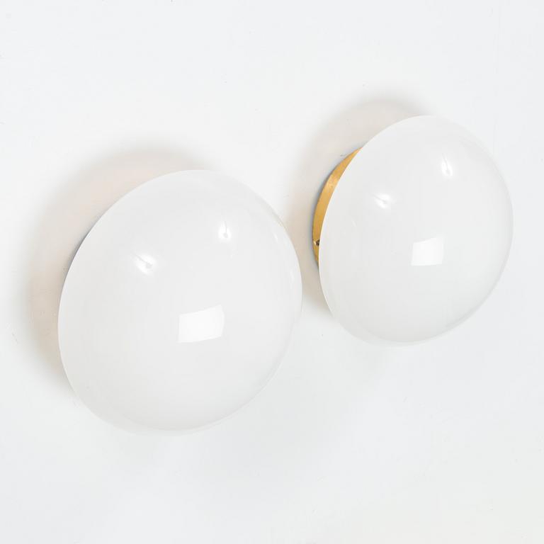 Klaus Michalik, three wall/ceiling lamps, 'Bau', Orno, Finland.