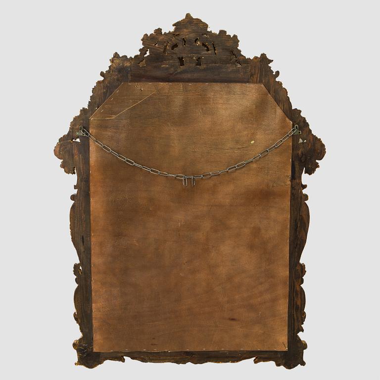 Mirror with console table, Baroque style, late 20th century.