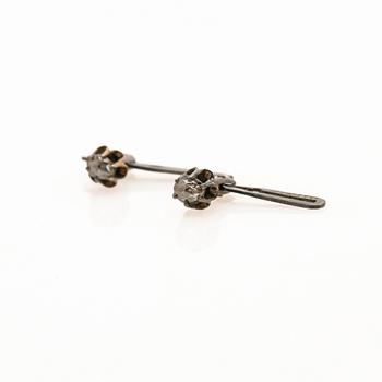 Shirt studs, a pair, set with rose-cut diamonds, Gustaf Dahlgren & Co.