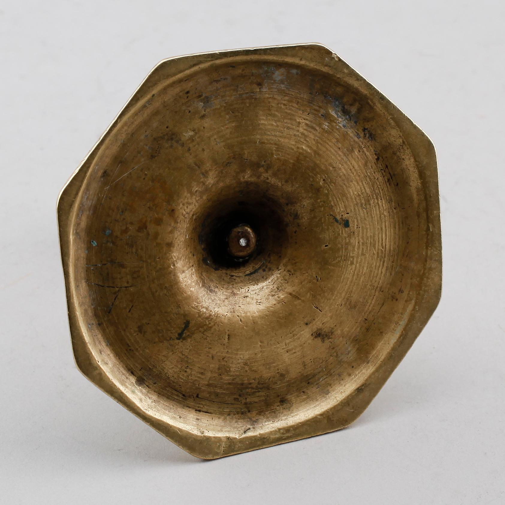 LJUSSTAKE, mässing, barock, 1700-tal.