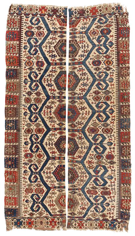 An antique Aydin kilim, West Anatolia, ca 326 x 182 cm.