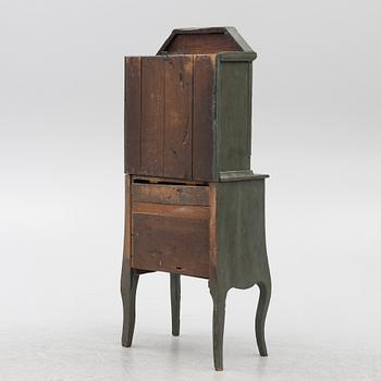 A painted cabinet, about 1800.