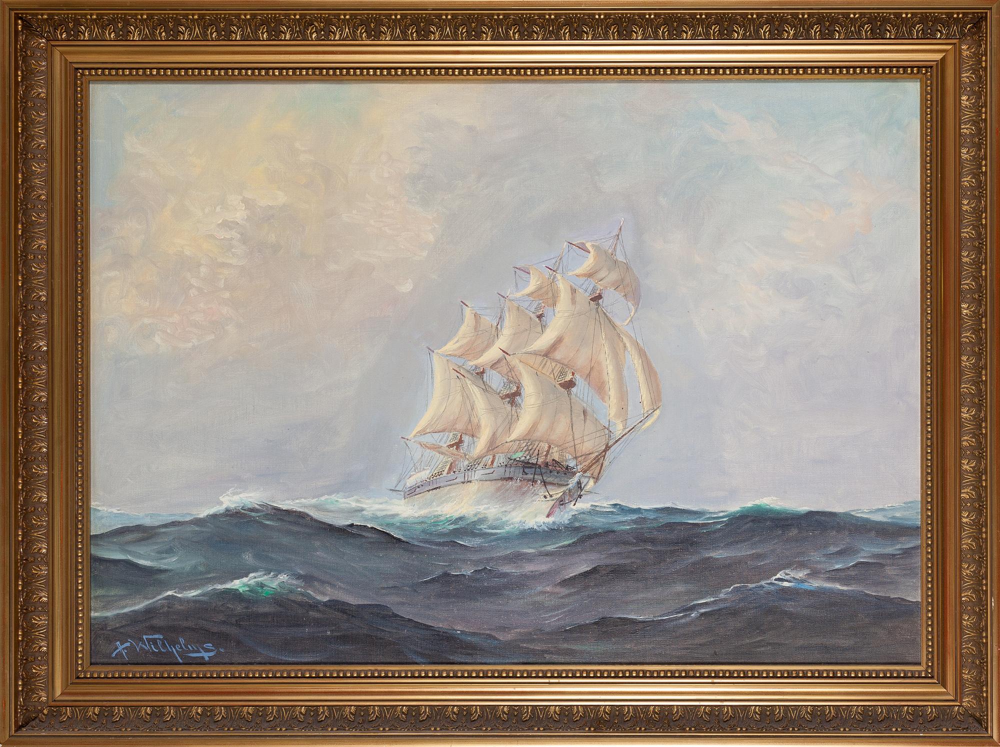 Alexander Wilhelms, olja på duk, signerad.