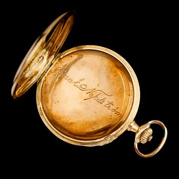 FICKUR, 18K guld, savonett, Omega, 1900-talets första hälft.