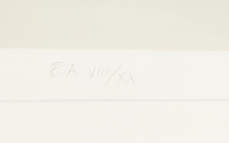 Yrjö Edelmann, färglitografi, 1993, signerad EA VII/XX.