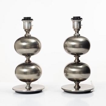 A pair of table lamps, Stilarmatur, second half of the 20th century.