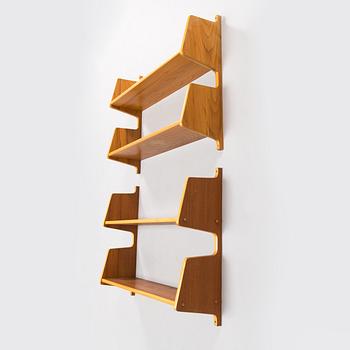 Seinähyllyjä, 2 kpl, 1900-luvun puoliväli.