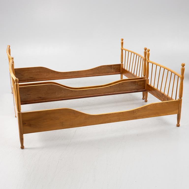 Josef Frank, a pair of bed frames, Svenskt Tenn, mid-20th century.