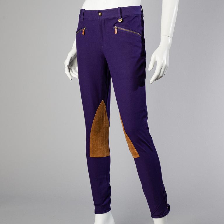 Three pair of trosers by Ralph Lauren.