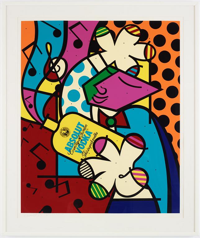ROMERO BRITTO, Silksreen, signerad med blyerts och numrerad 206/250.