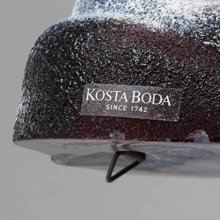 KJELL ENGMAN, väggskulpturer, 4 st, glas, Kosta Boda.