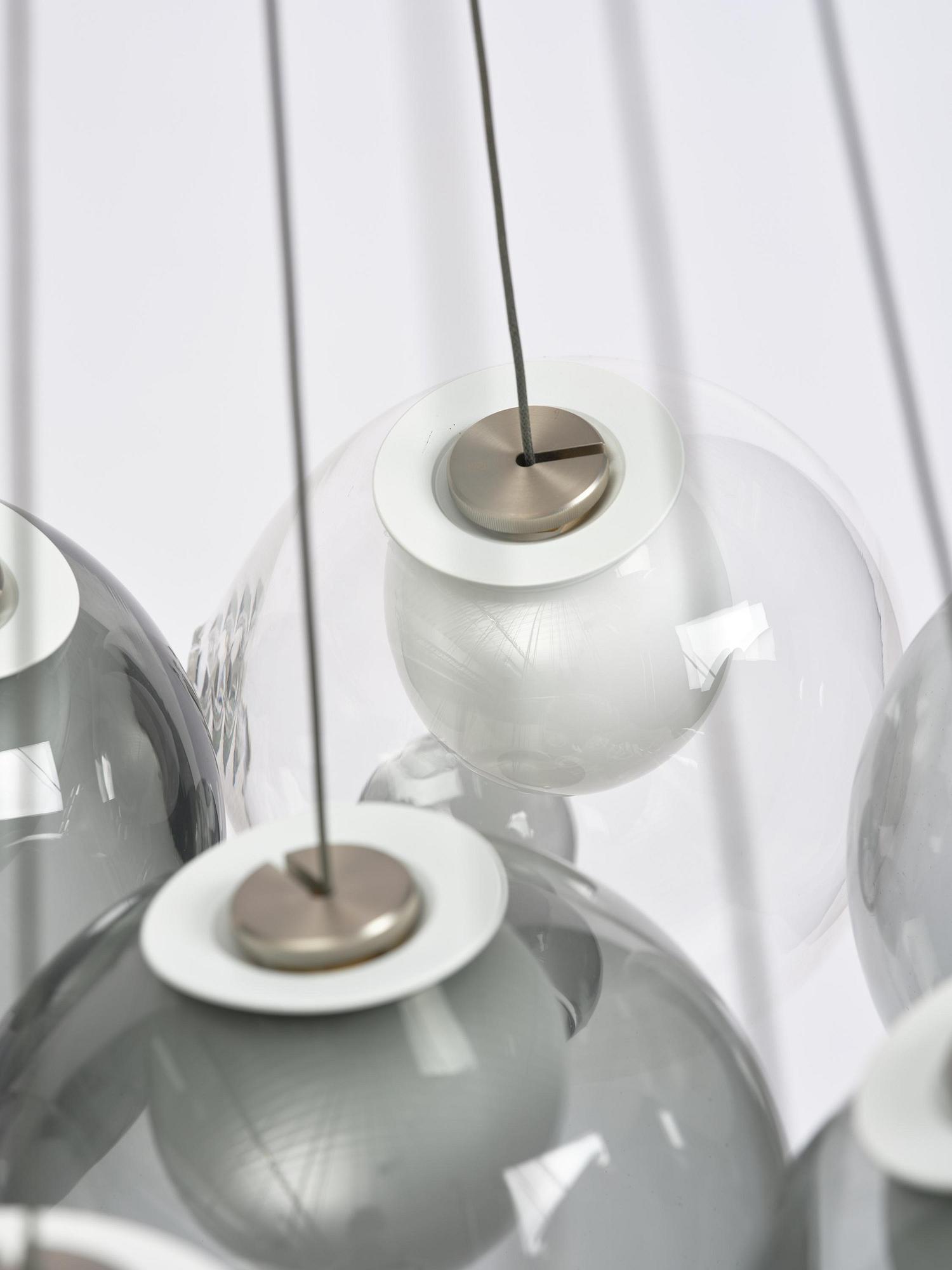 Omer Arbel, taklampa, "Cluster 28.19", Bocci, Italien, 2014.