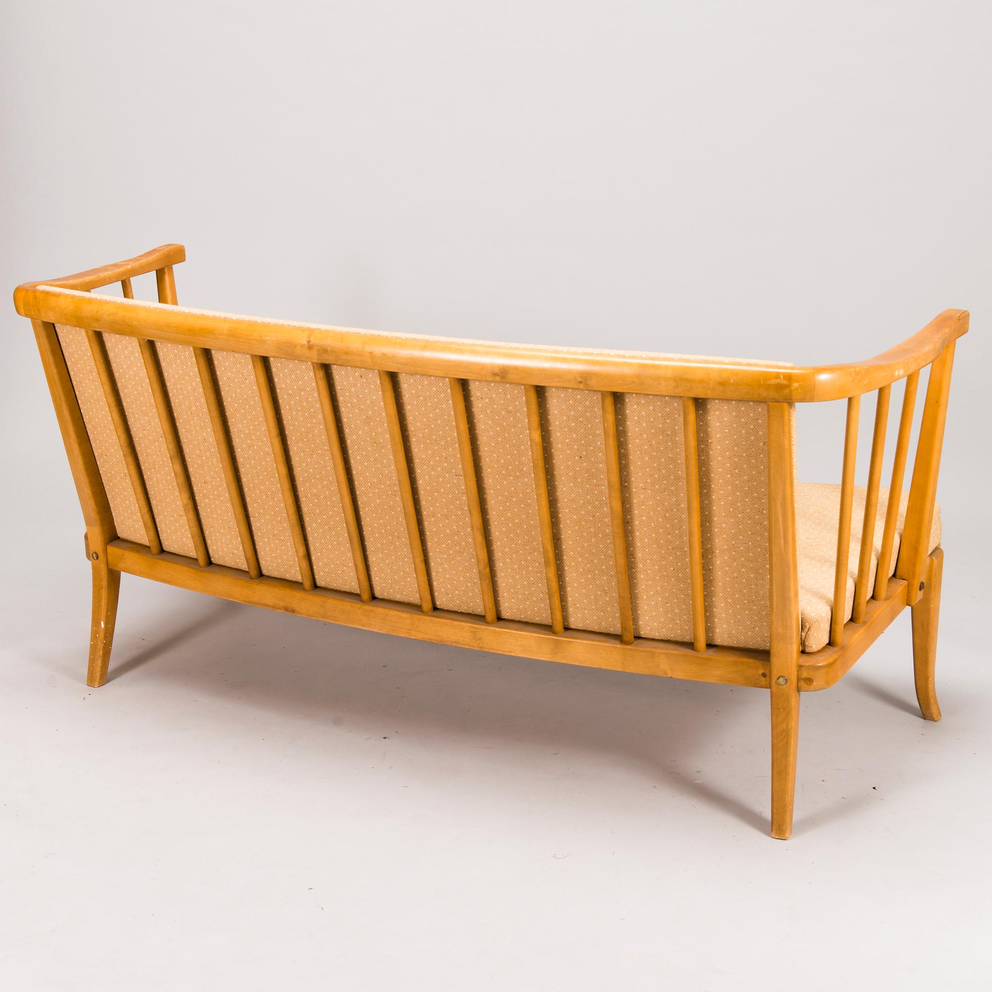 Werner West, WERNER WEST, A late 1940s sofa for Oy Stockmann Ab, Keravan puusepäntehdas. Finland.