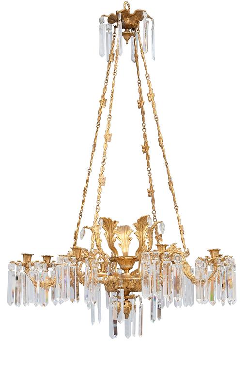 TAKKRONA, biedermeier, 1800-talets mitt. Höjd 101 cm.