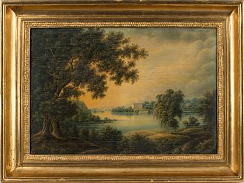 OKÄND KONSTNÄR, oljetryck, i samtida ram, otydligt signerad Lager...? och daterad 1840.