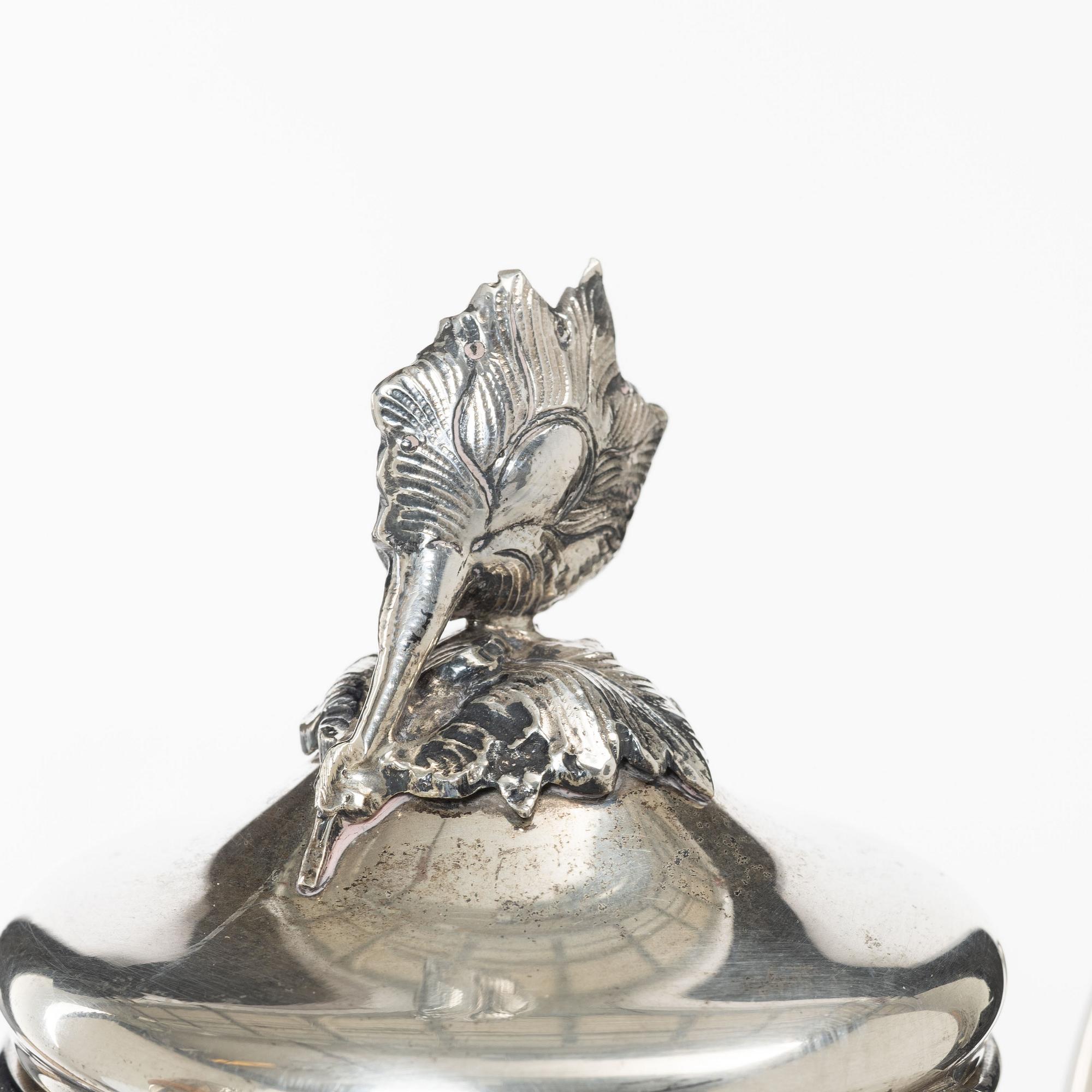Kaffekanna, silver, svensk importstämpel, 1900-tal.