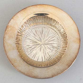 REY URBAN, a sterling silver dish from Stockholm, 1985.