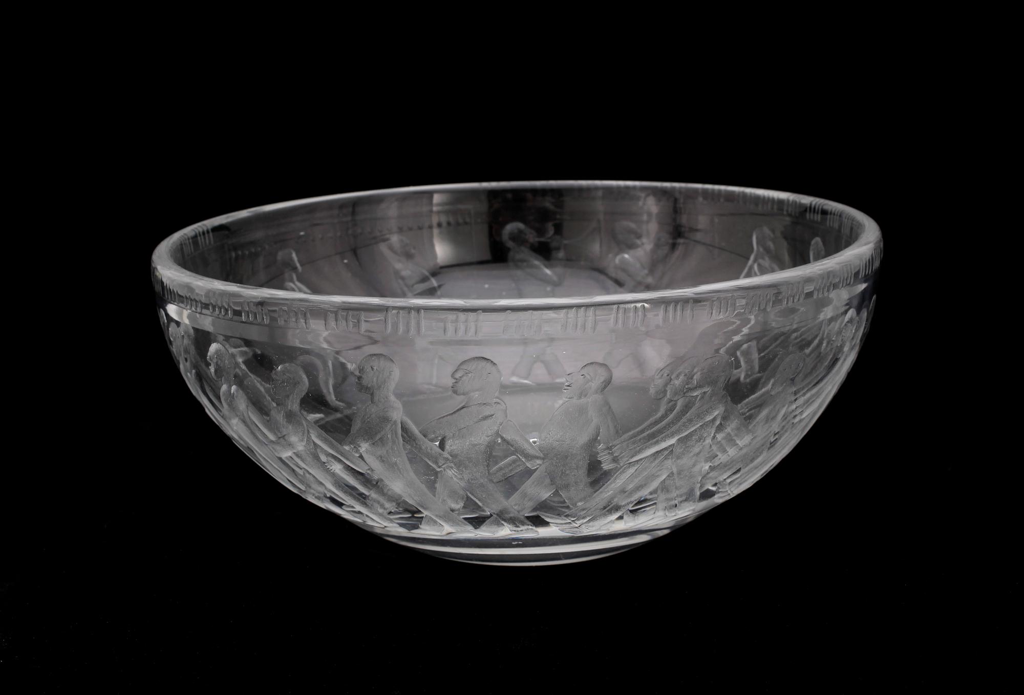 SKÅL, glas, Erik Höglund, Boda glasbruk, 1900-tal.