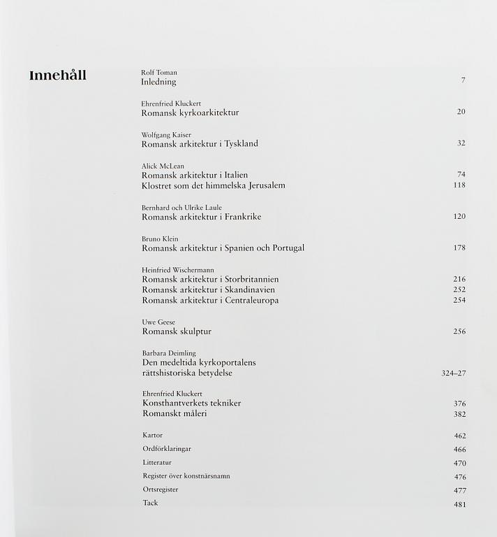 Six books about art.