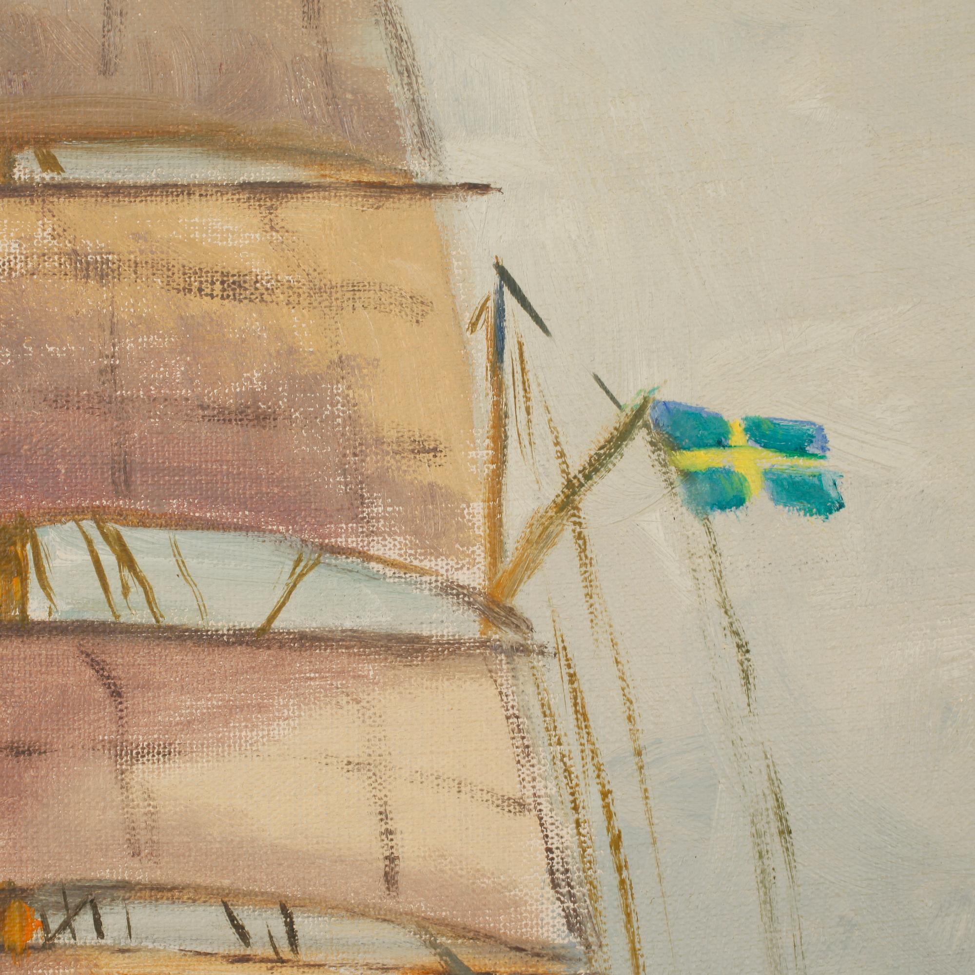 UNKNOWN ARTIST, oil on canvas, signed Hugo O, third quarter of the 20th century.