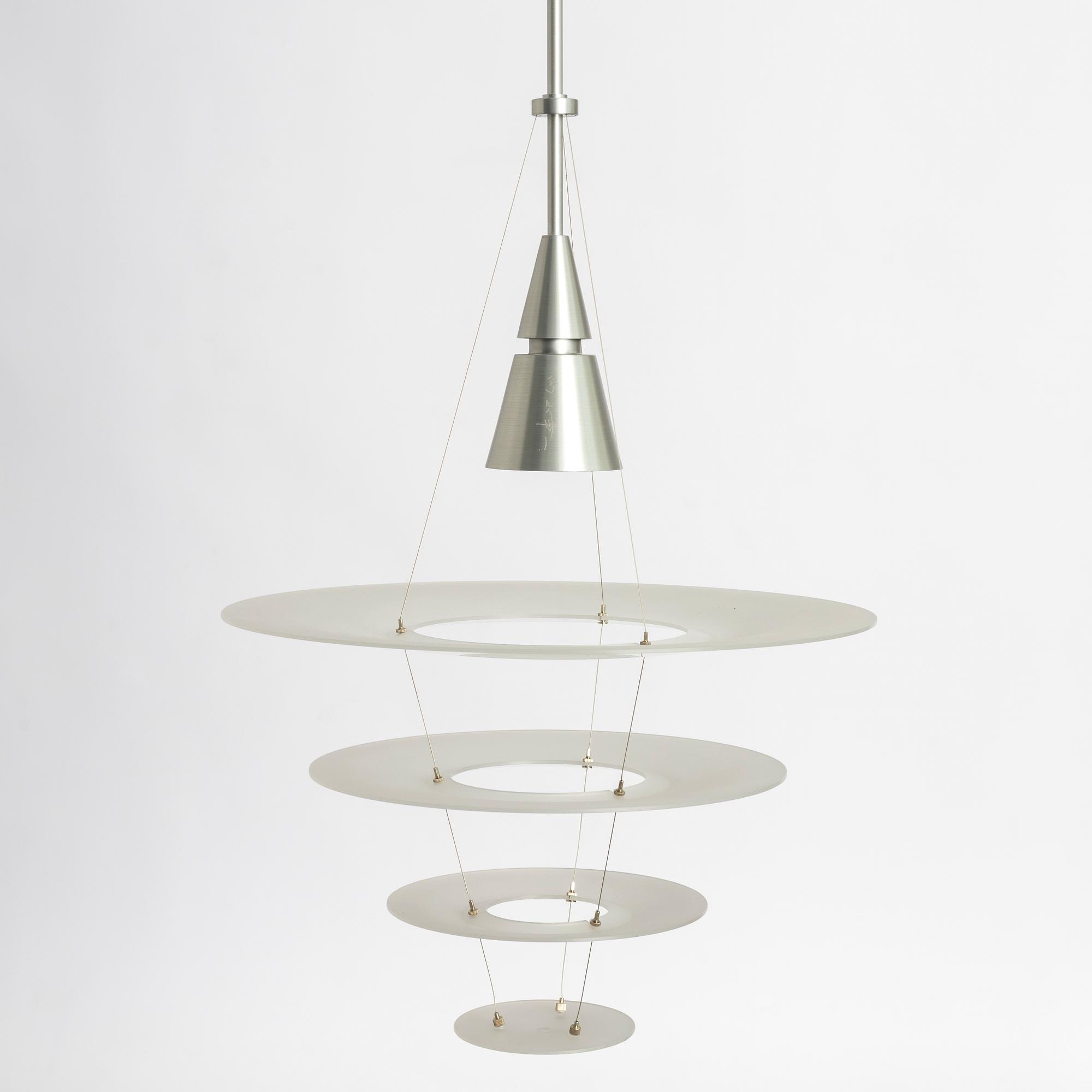 Shoichi Uchiyama, pendant lamp, "Enigma" for Louis Poulsen Denmark, late 20th century.