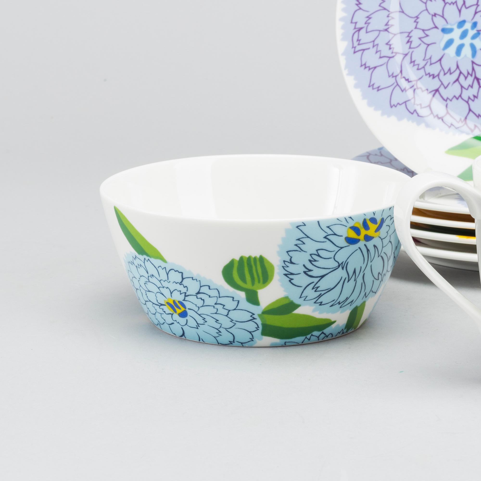 SERVISDELAR, 24 delar, porslin, "Primavera",  Marimekko/Iittala.