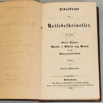 BÖCKER, Reseskildringar m.m. (Afrika, Amerika, Asien), 10 verk, 13 volymer. Ej kollationerade.