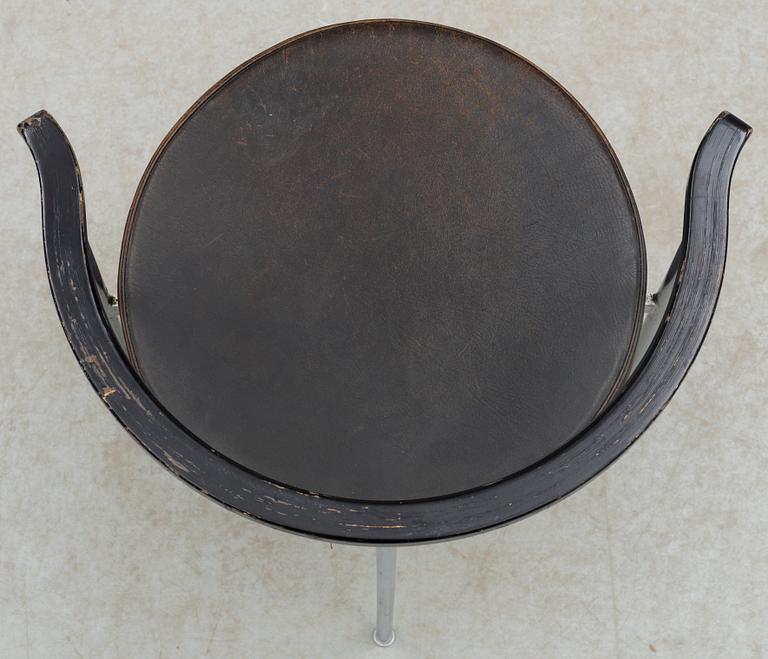 KARMSTOL, modell "3200" Fredrick Sieck, Fritz Hansen, Danmark, 1960-tal.