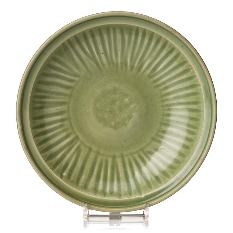 A celadon dish, Ming dynasty (1368-1644).