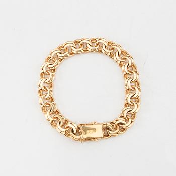 Bracelet Bismarck link 18K gold.