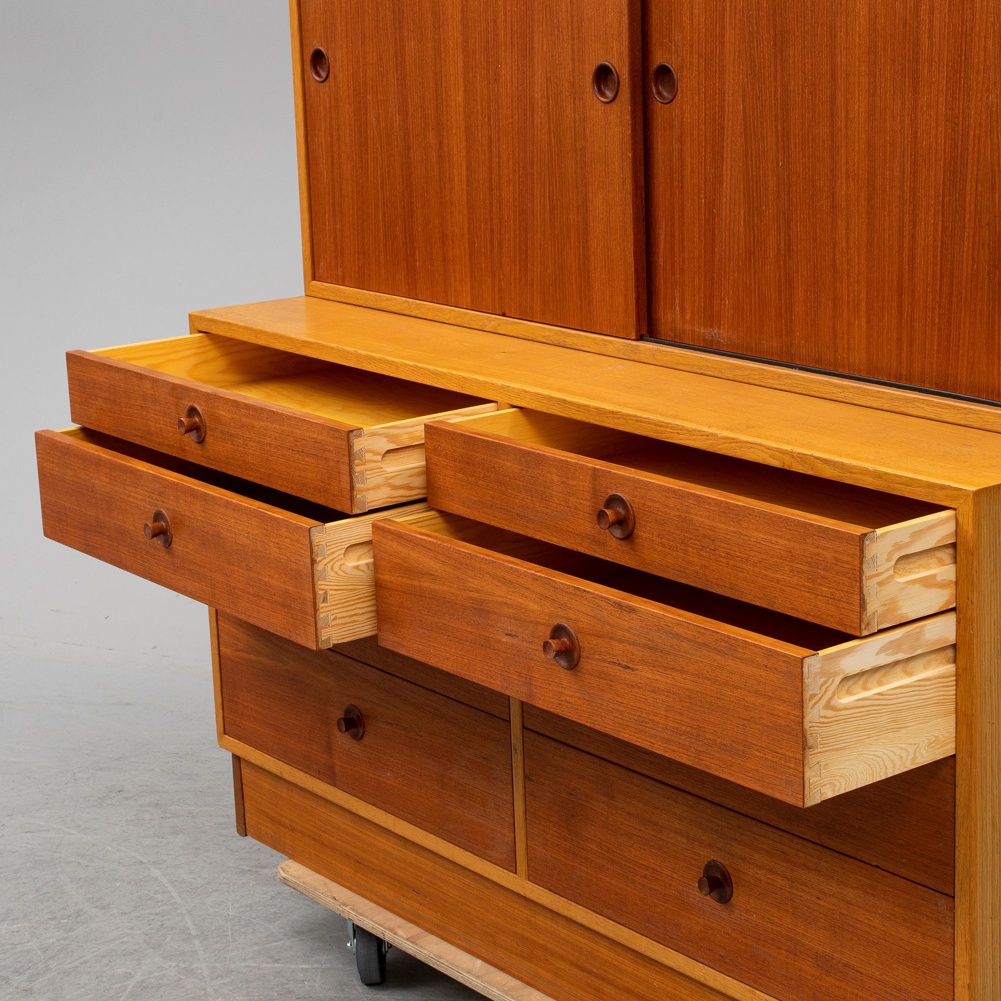 BØRGE MOGENSEN, an'Öresund' two-piece cabinet, Karl Andersson & Söner, 1960's/70's.