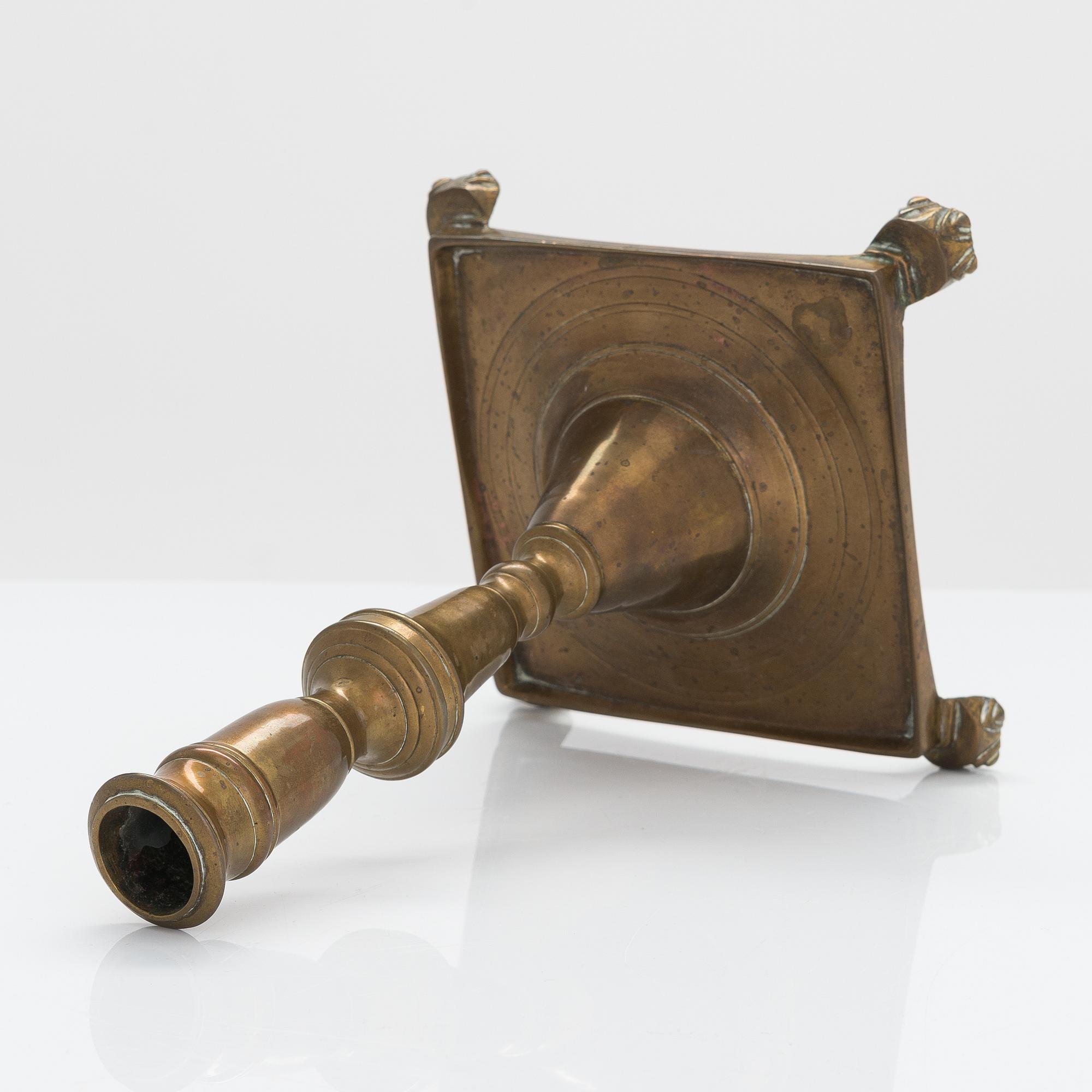 A 17th century candlestick, Spain.