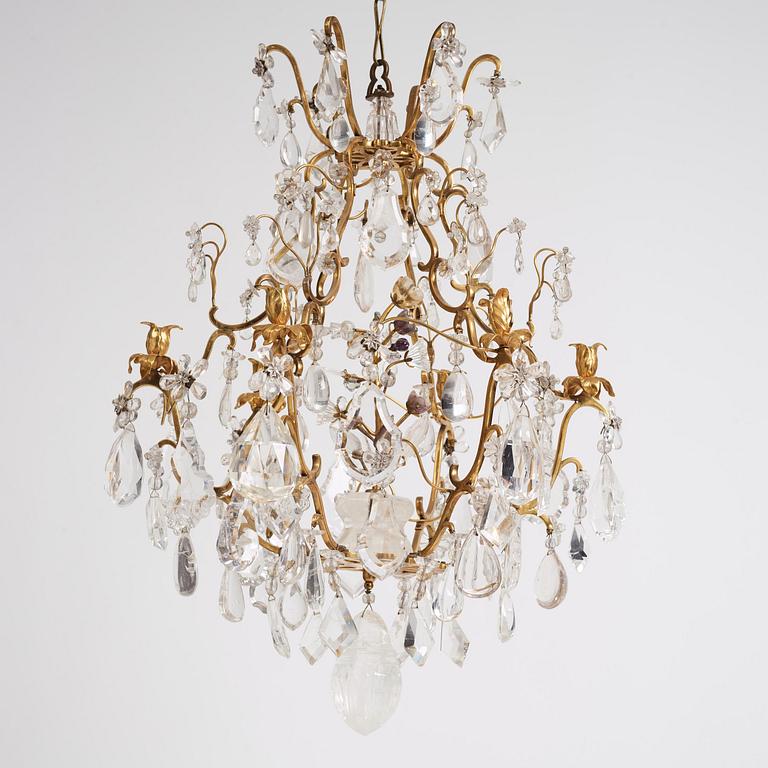 Ljuskrona, för sex ljus, Frankrike, 1800-tal, Louis XV-stil.