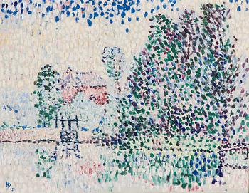 Helge Dahlman, Pointillistinen maisema.