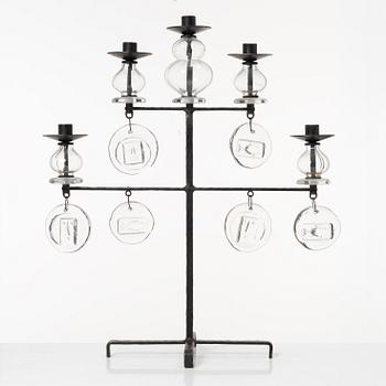 Erik Höglund, a candelabrum, Boda Smide.