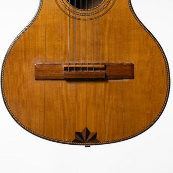 Acoustic guitar, "Wappengitarre", 19th century, Germany.
