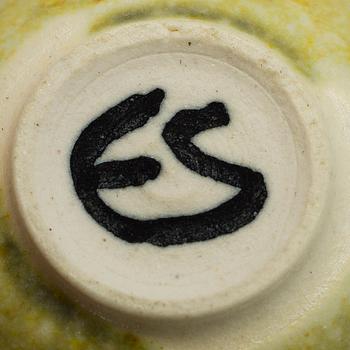 MINIATYRER, 6 st, keramik, signerade Friberg, Höganäs och ES.