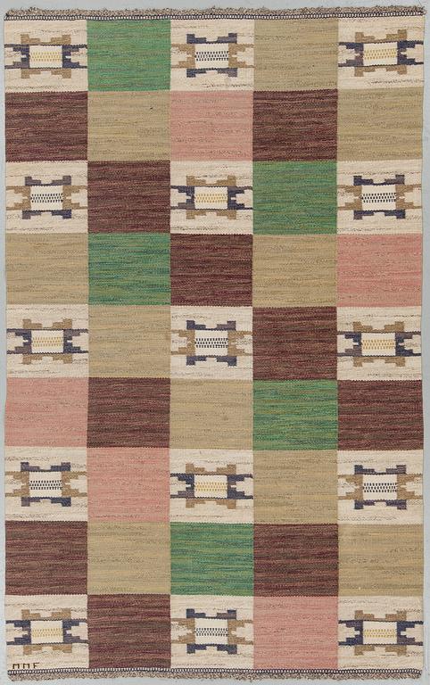 MÄRTA MÅÅS-FJETTERSTRÖM, A CARPET, "Rutmattan", flat weave, ca  258,5 x 156,5 cm, signed MMF.