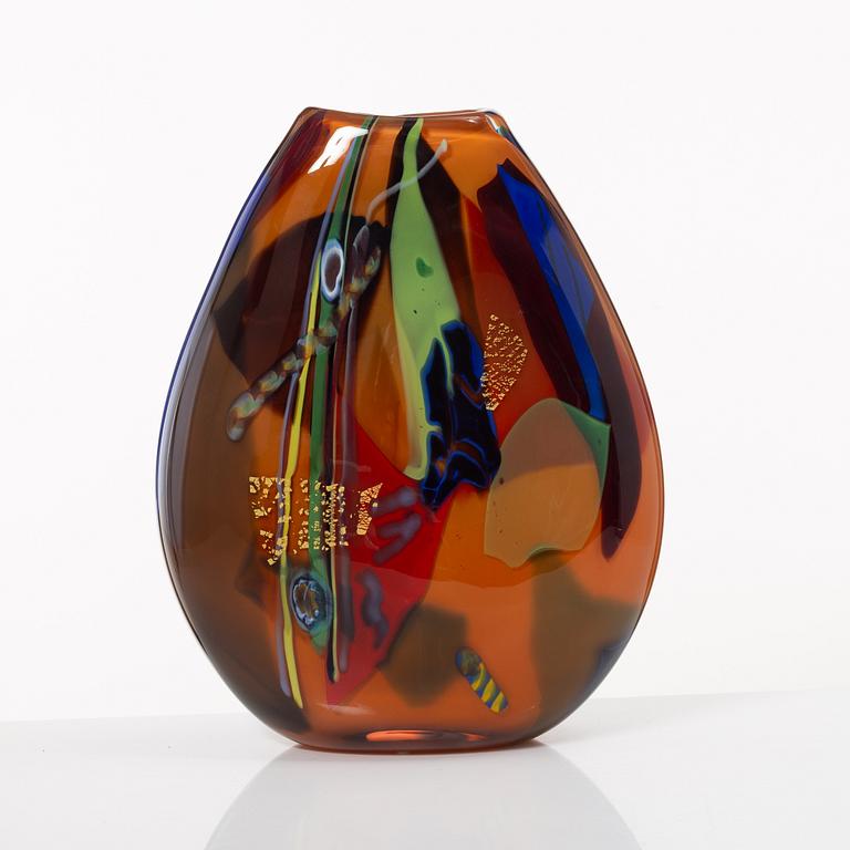 Jan-Erik Ritzman, a vase, glass, Transjö, 1991.