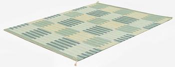 Carl Malmsten, a carpet, 'Capella, grön', flat weave, 205 x 169 cm, Signed CM.