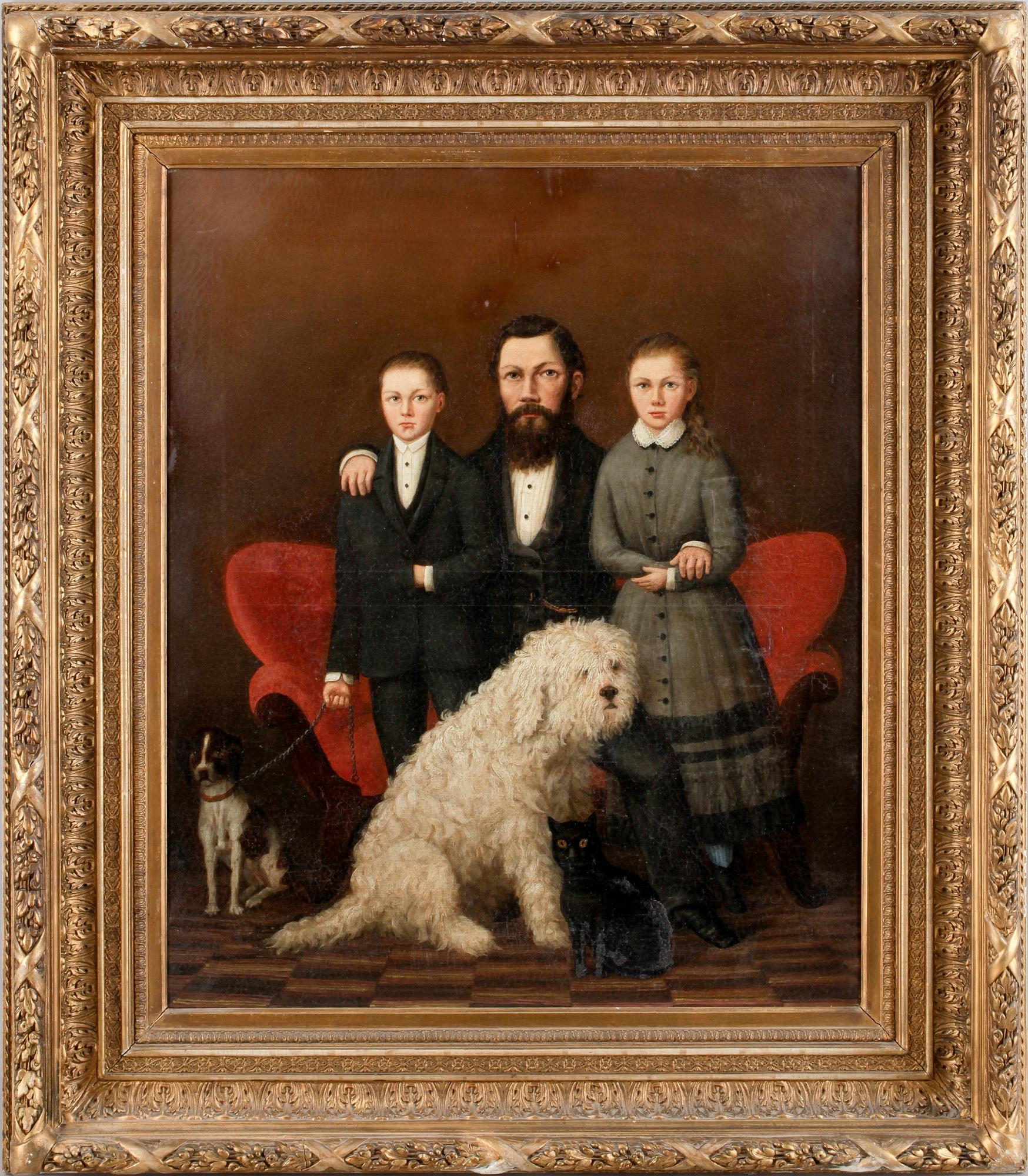 OKÄND KONSTNÄR, olja på duk, tidigt 1900-tal, sign.