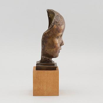 a bronze sculpture, signed and uncleared numbered 1/10?.