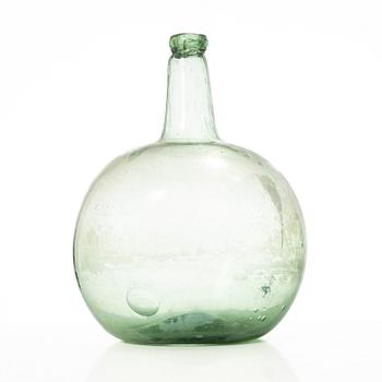 Flaska, glas, allmoge, 17-1800-tal.